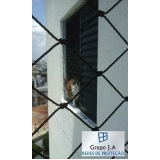 redes de proteção de janela preta Alphaville Industrial